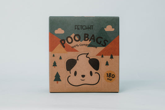 *NEW* STACK PACK - Loose Compostable Poo Bags with Tie Handles (180)